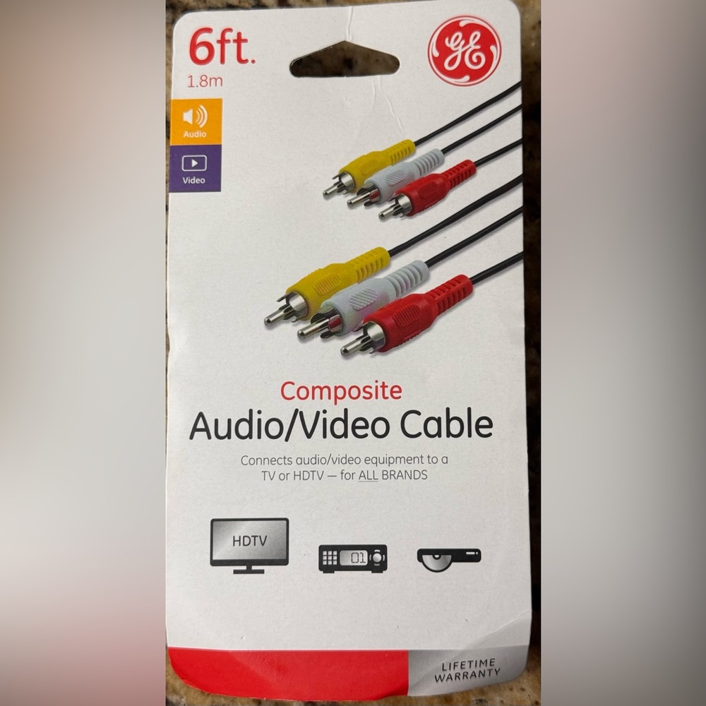GE Audio Video RCA Cable